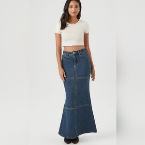 Denim Maxi Skirt NWT